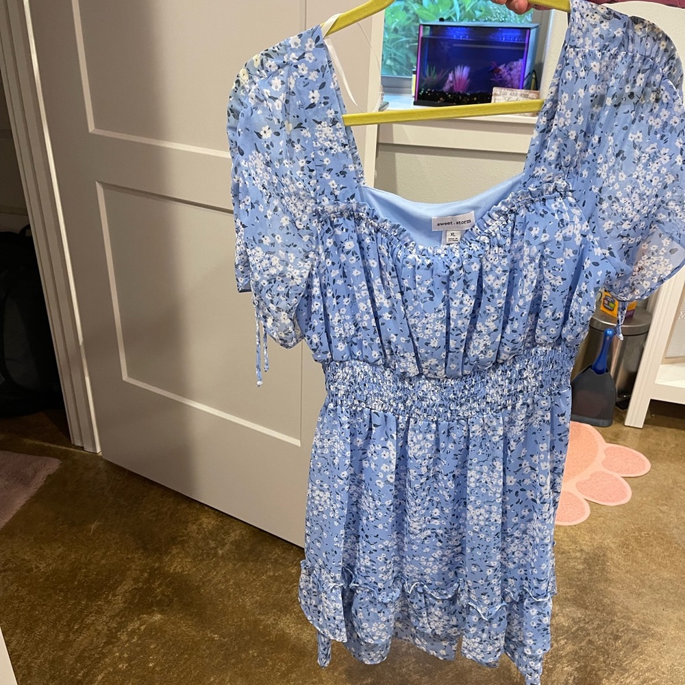Blue dress